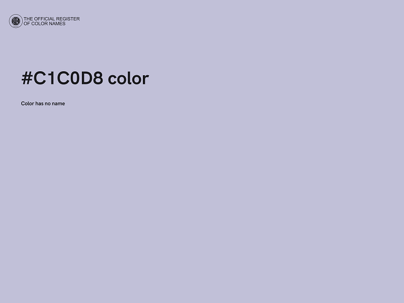 #C1C0D8 color image