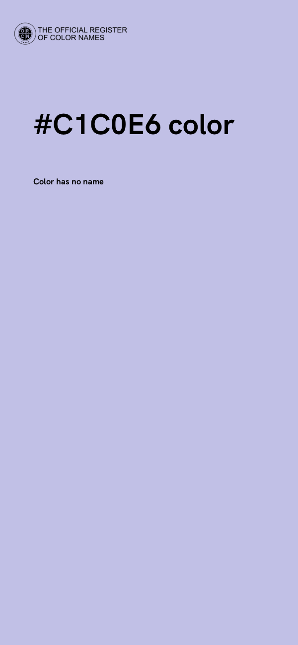 #C1C0E6 color image