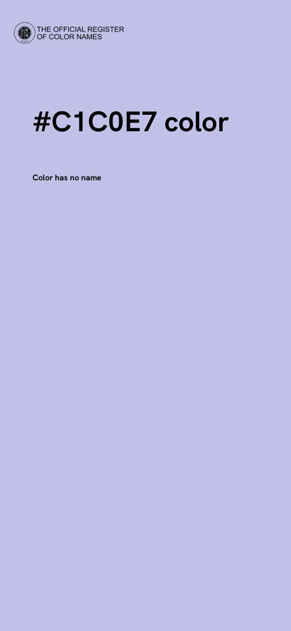#C1C0E7 color image