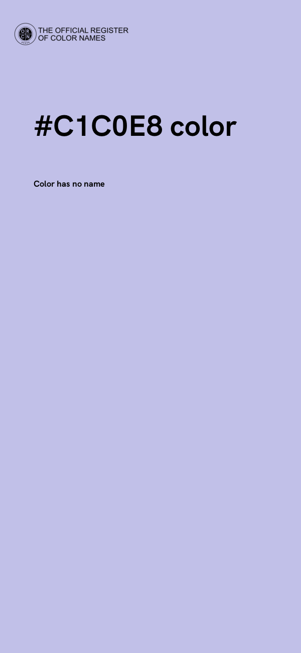 #C1C0E8 color image