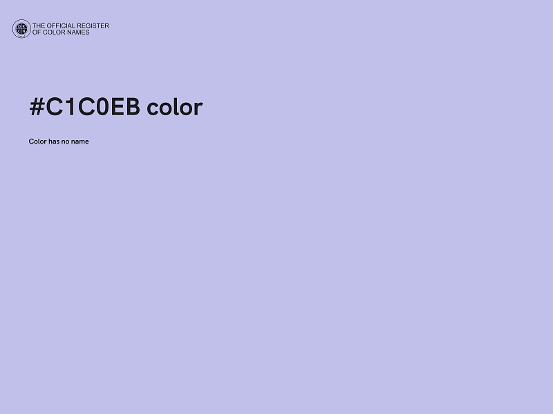 #C1C0EB color image