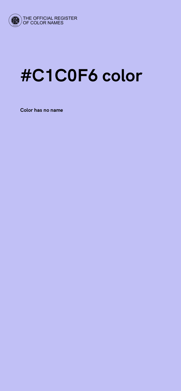 #C1C0F6 color image