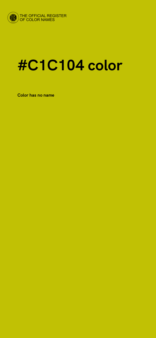 #C1C104 color image