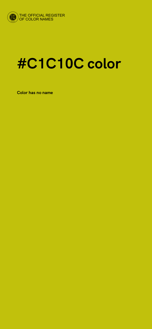 #C1C10C color image