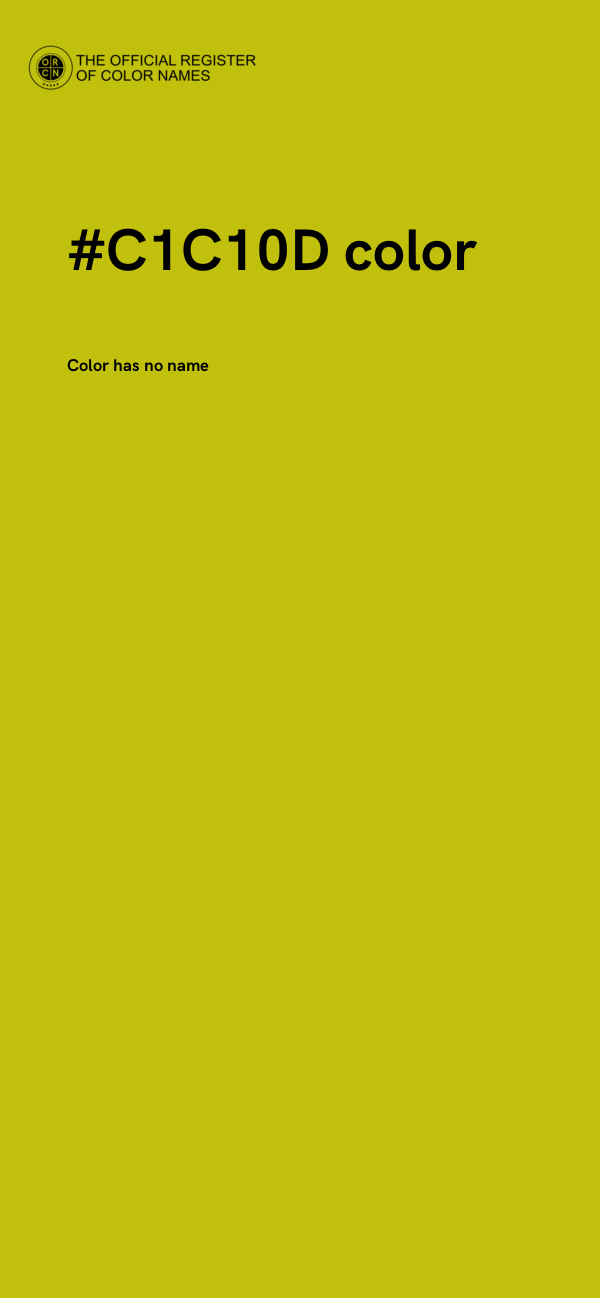 #C1C10D color image