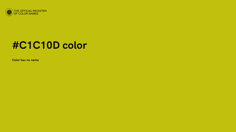 #C1C10D color image