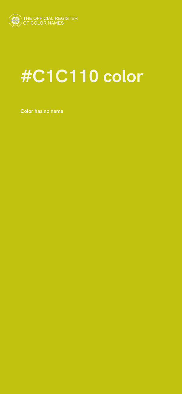 #C1C110 color image