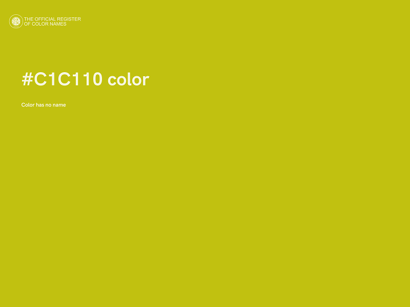#C1C110 color image