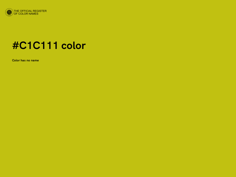 #C1C111 color image