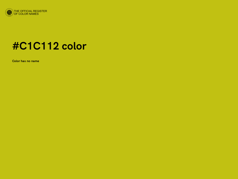 #C1C112 color image