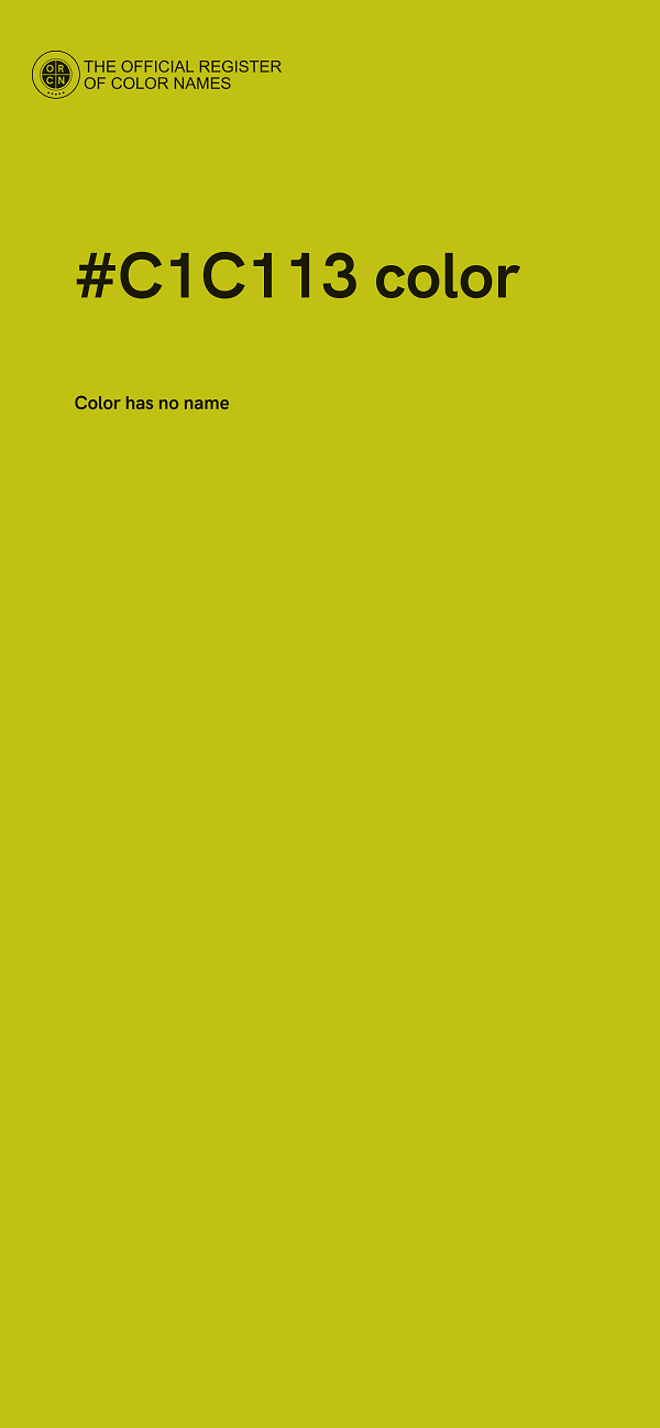#C1C113 color image
