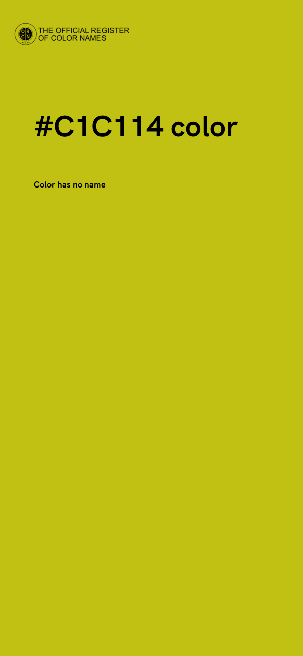 #C1C114 color image