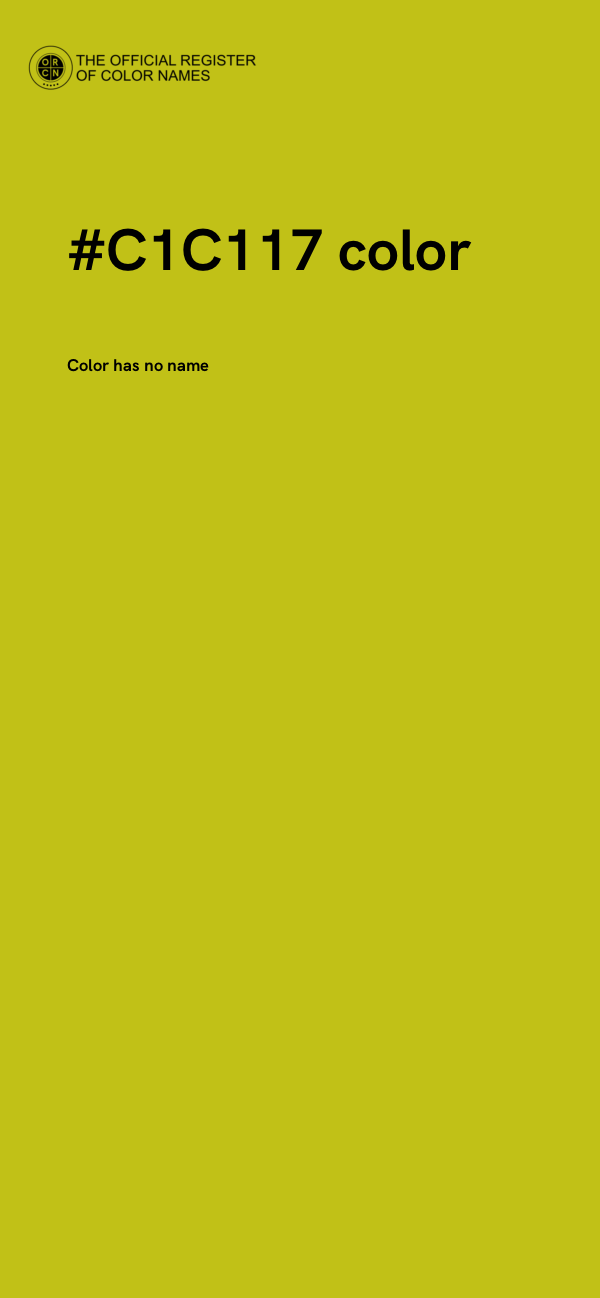 #C1C117 color image