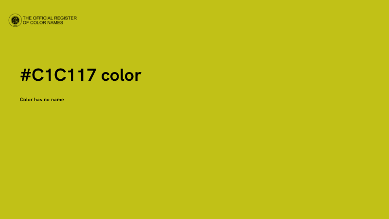 #C1C117 color image
