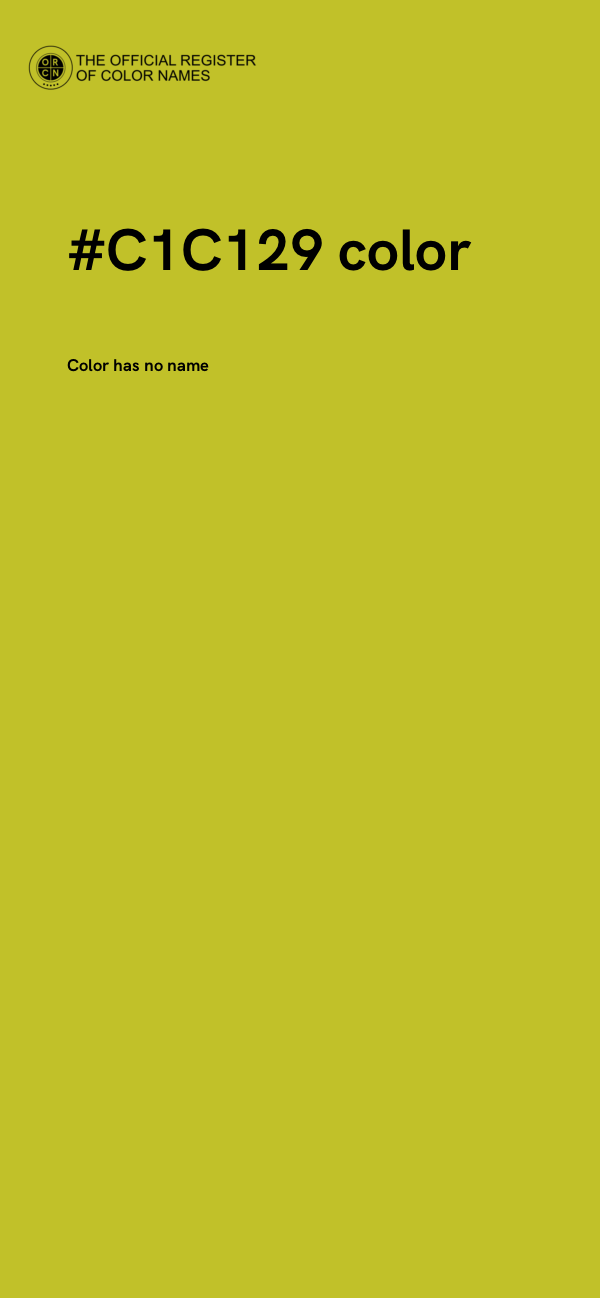 #C1C129 color image