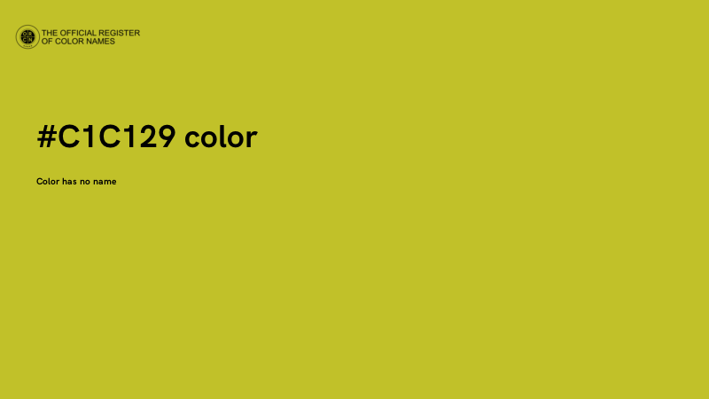 #C1C129 color image