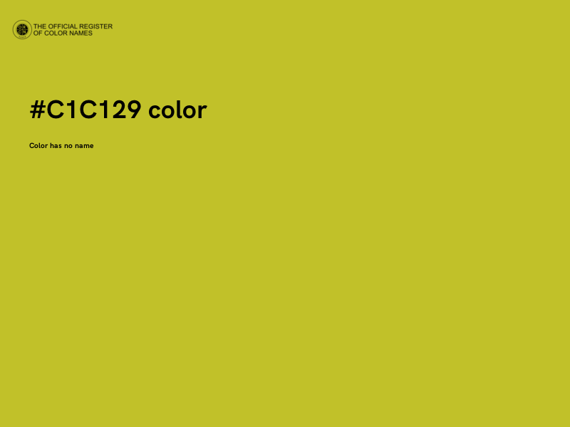 #C1C129 color image