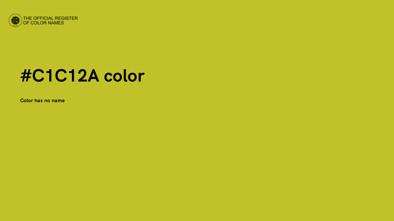 #C1C12A color image