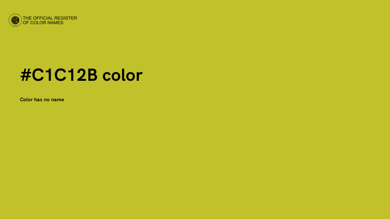 #C1C12B color image