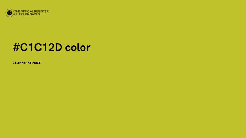 #C1C12D color image