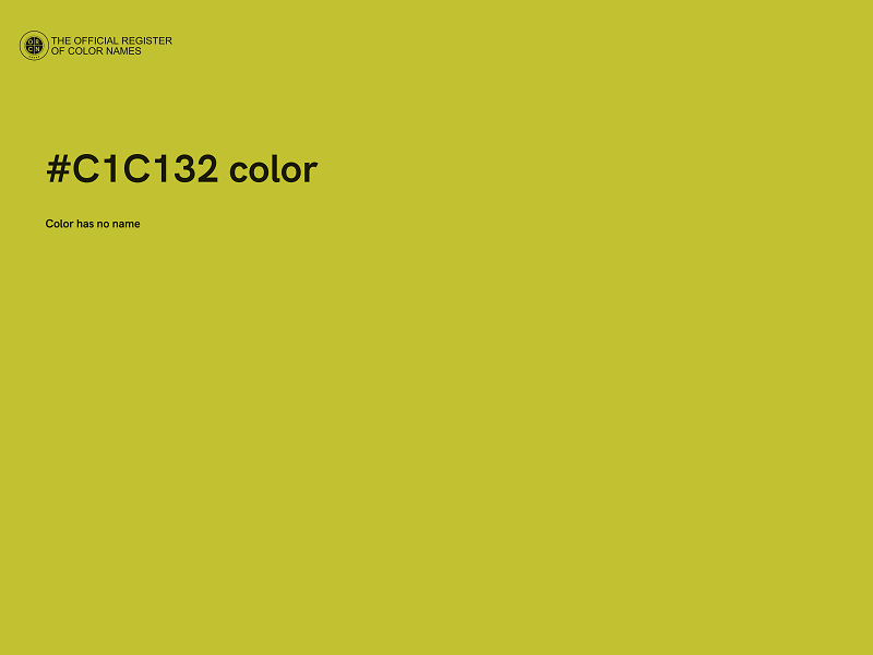 #C1C132 color image