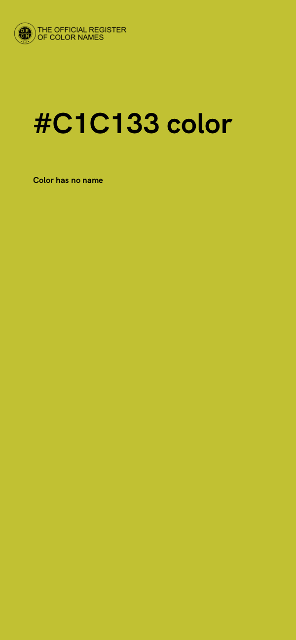 #C1C133 color image