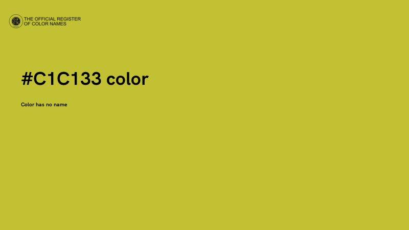 #C1C133 color image