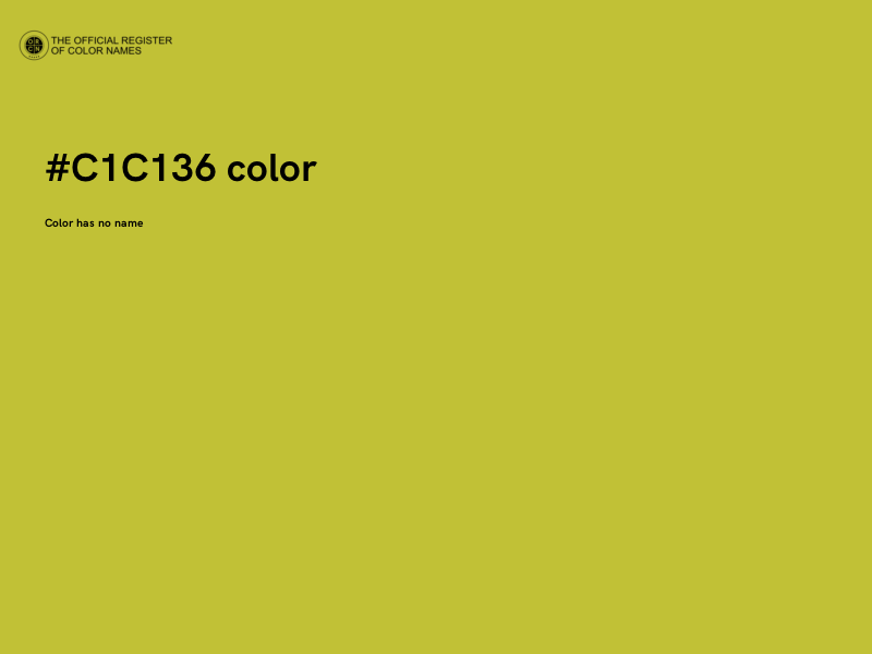 #C1C136 color image