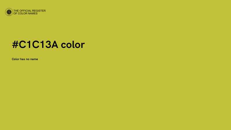 #C1C13A color image