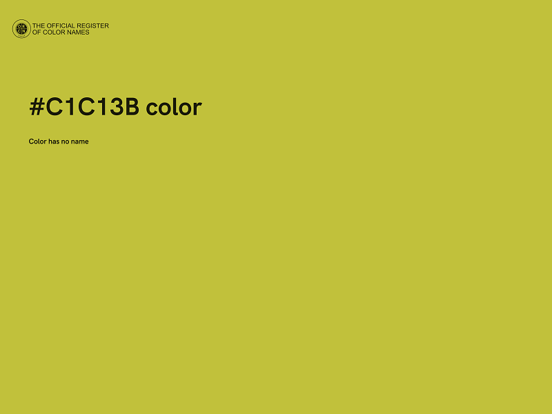 #C1C13B color image