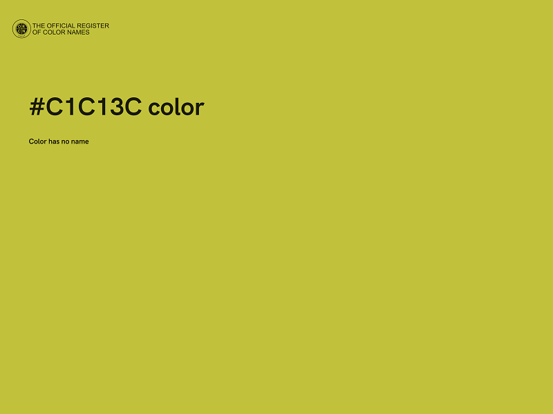 #C1C13C color image