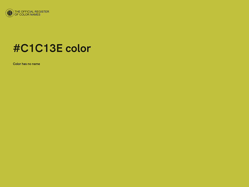 #C1C13E color image