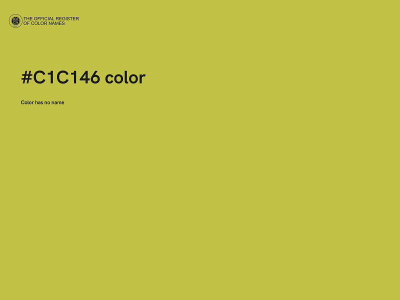 #C1C146 color image