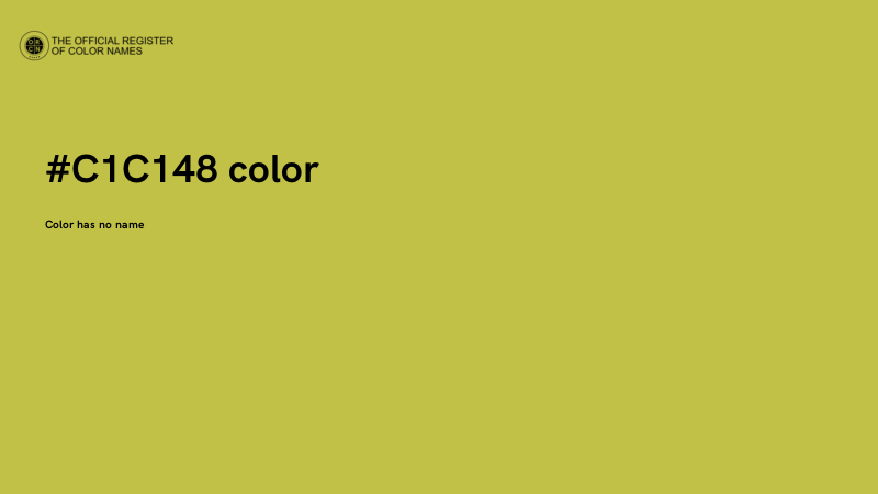 #C1C148 color image