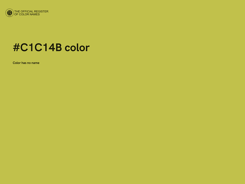 #C1C14B color image