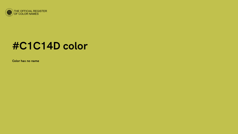 #C1C14D color image