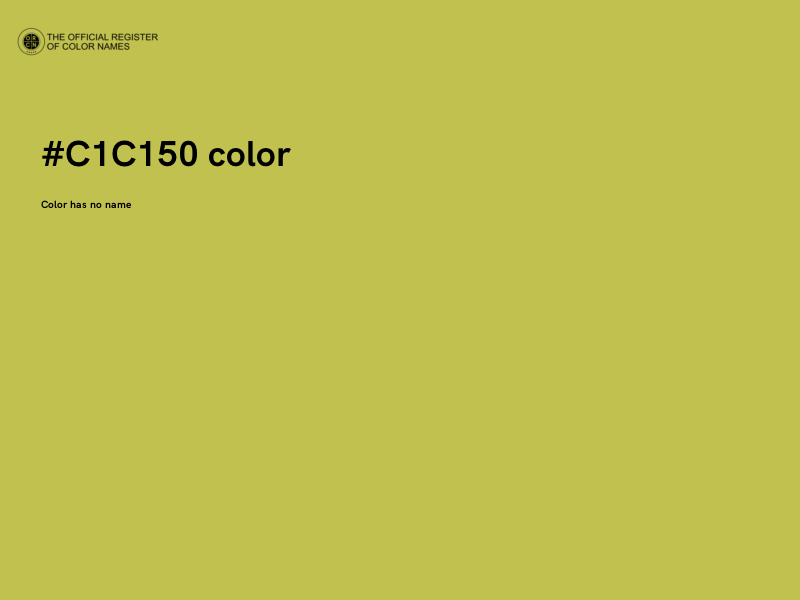 #C1C150 color image