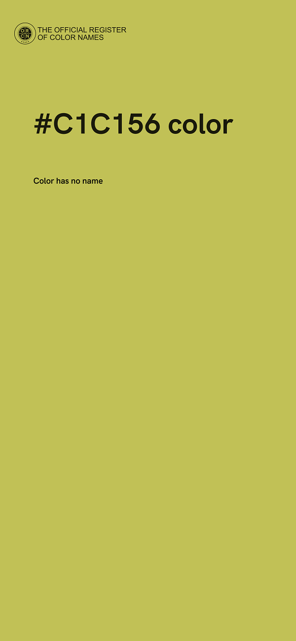 #C1C156 color image