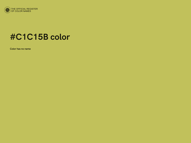 #C1C15B color image