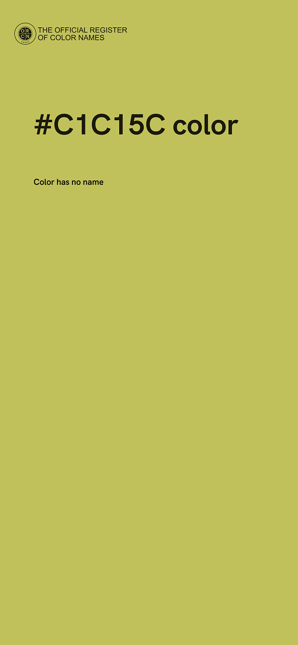#C1C15C color image