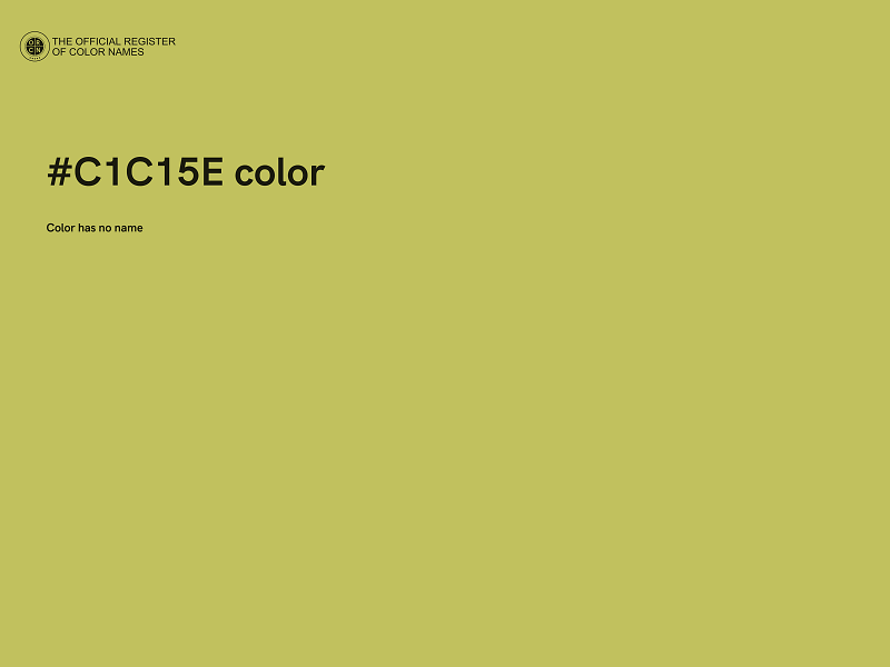 #C1C15E color image