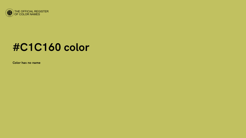 #C1C160 color image