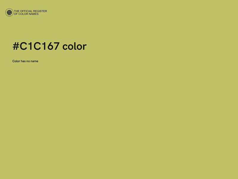 #C1C167 color image