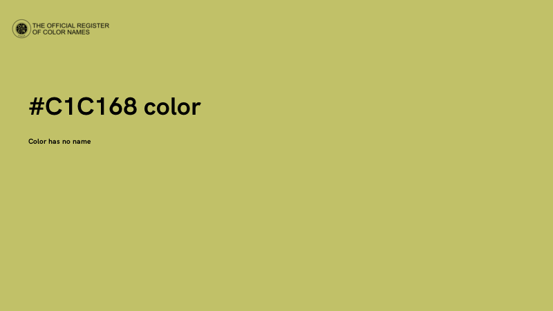 #C1C168 color image