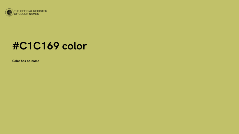 #C1C169 color image