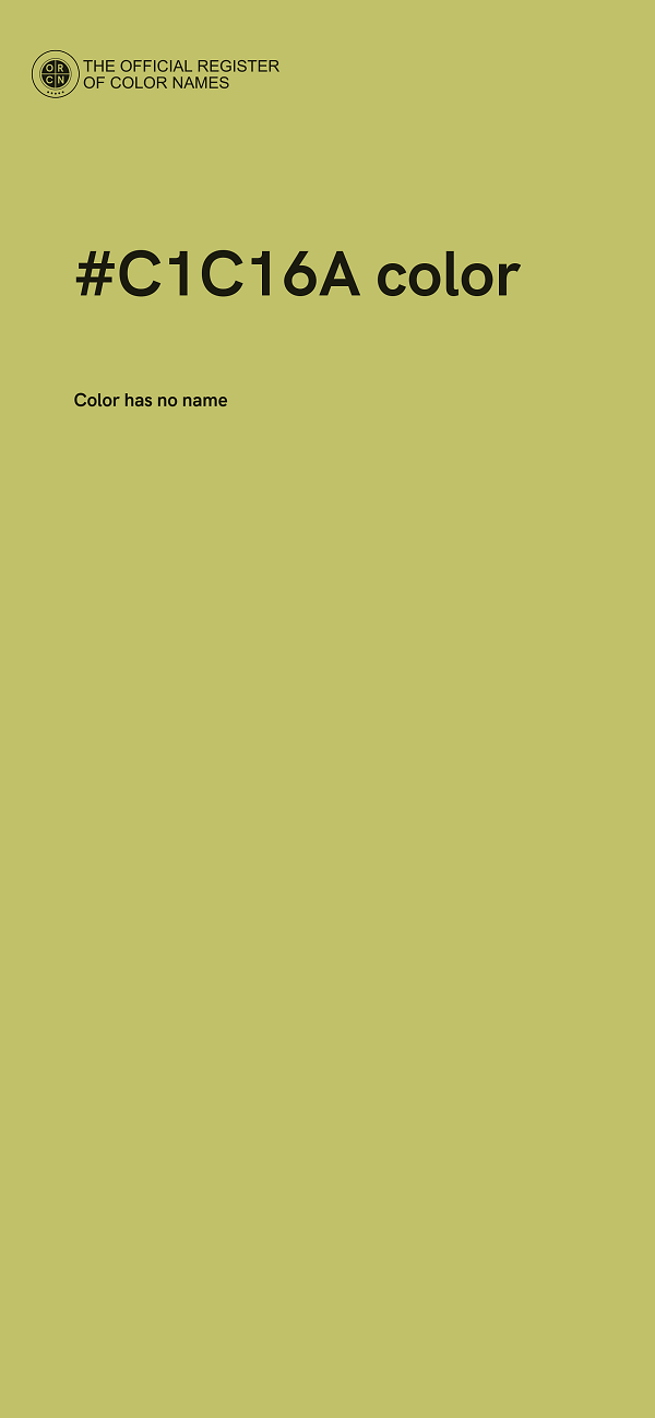 #C1C16A color image