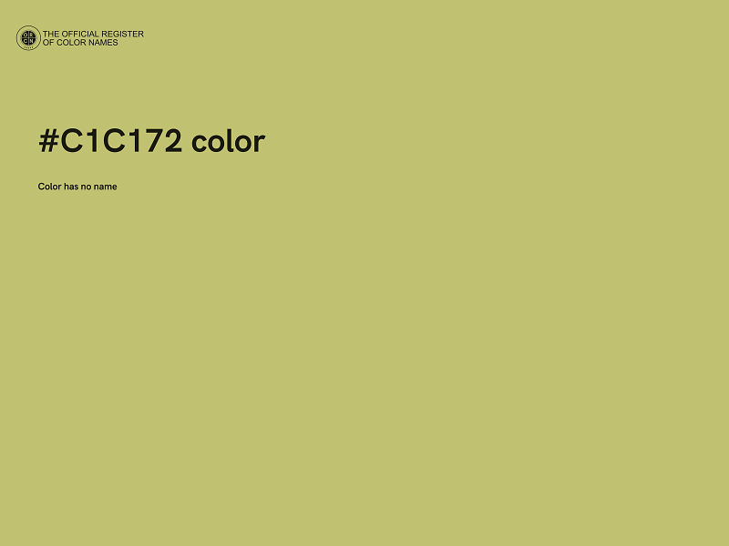 #C1C172 color image