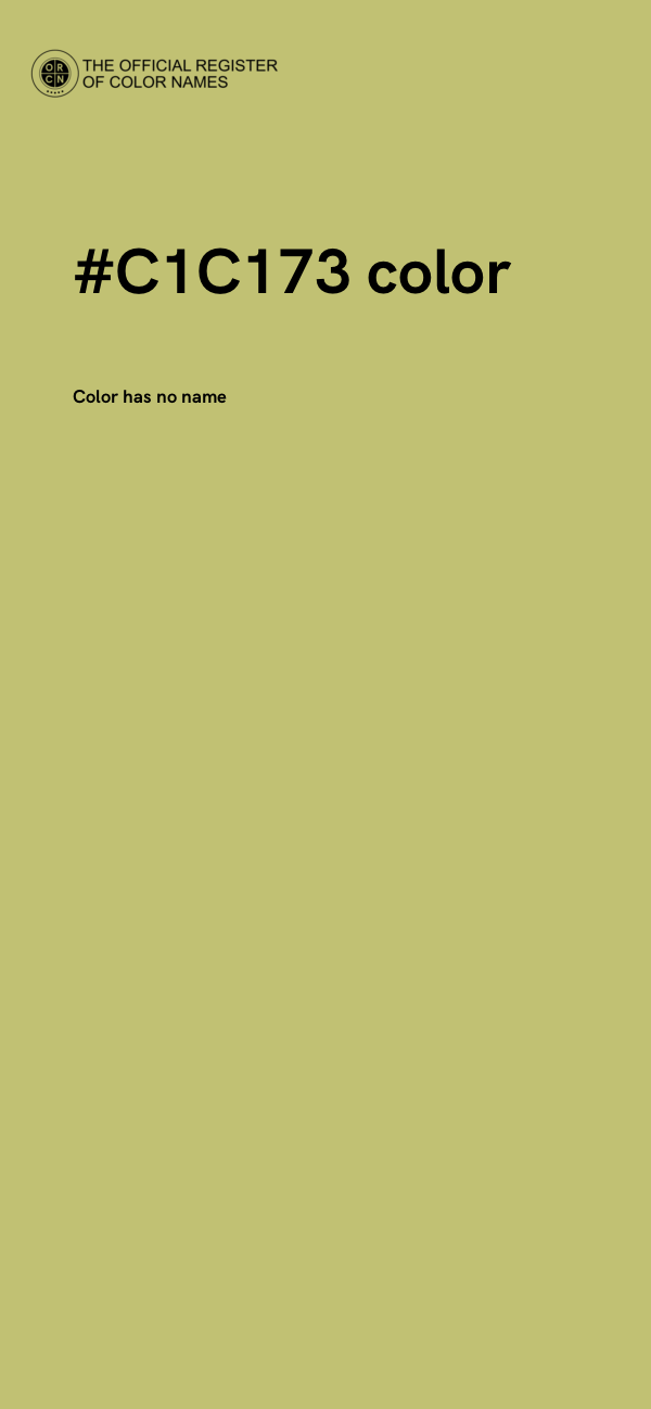 #C1C173 color image