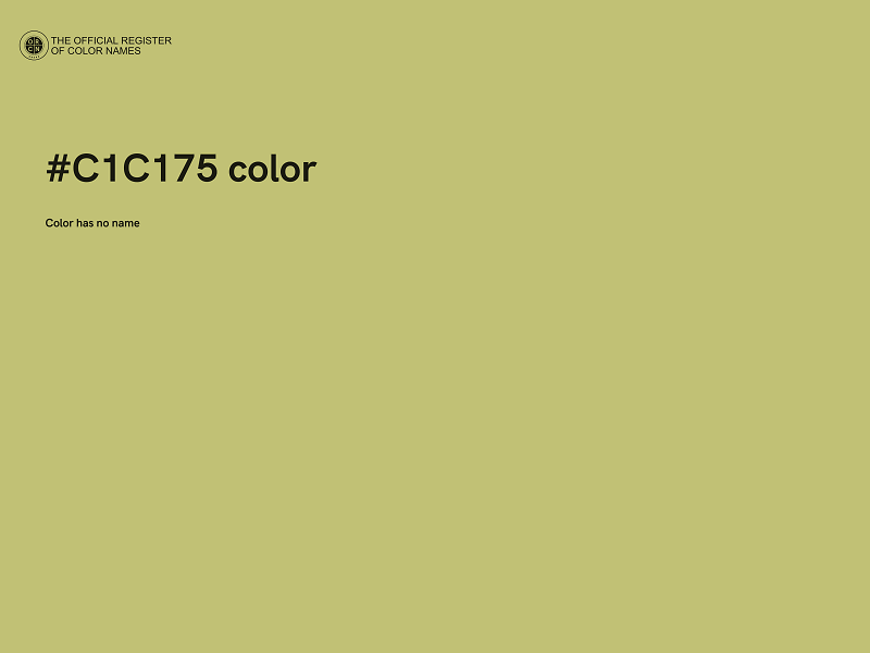 #C1C175 color image