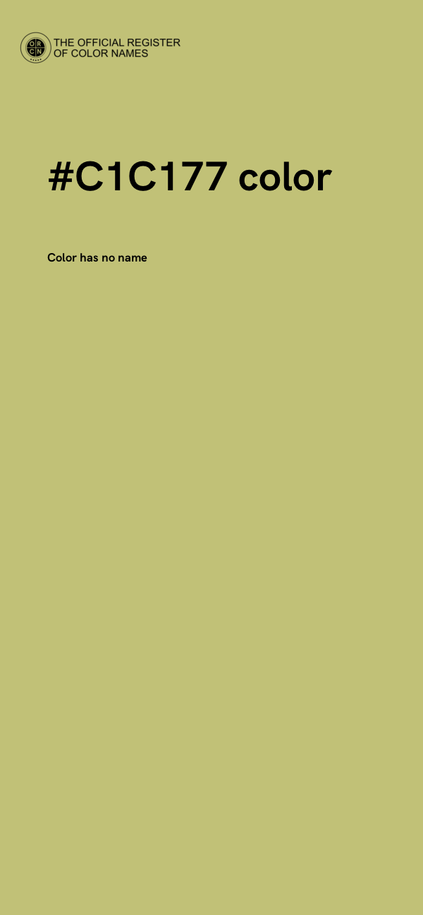 #C1C177 color image